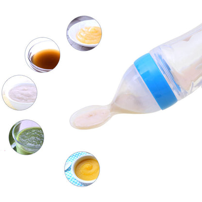 Silicone Squeeze Feeding Spoon Bottle