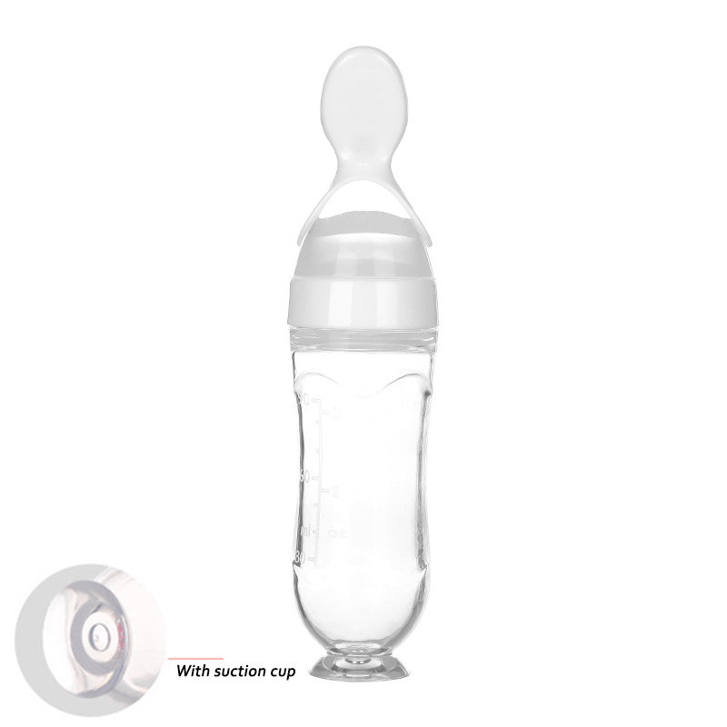 Silicone Squeeze Feeding Spoon Bottle