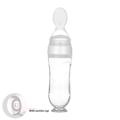 Silicone Squeeze Feeding Spoon Bottle