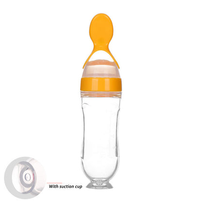 Silicone Squeeze Feeding Spoon Bottle