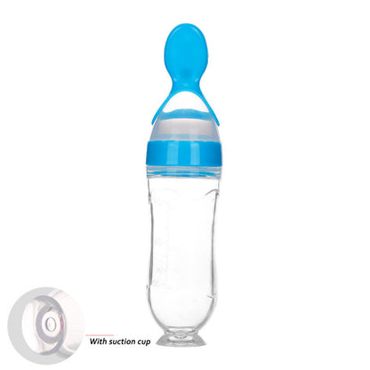 Silicone Squeeze Feeding Spoon Bottle