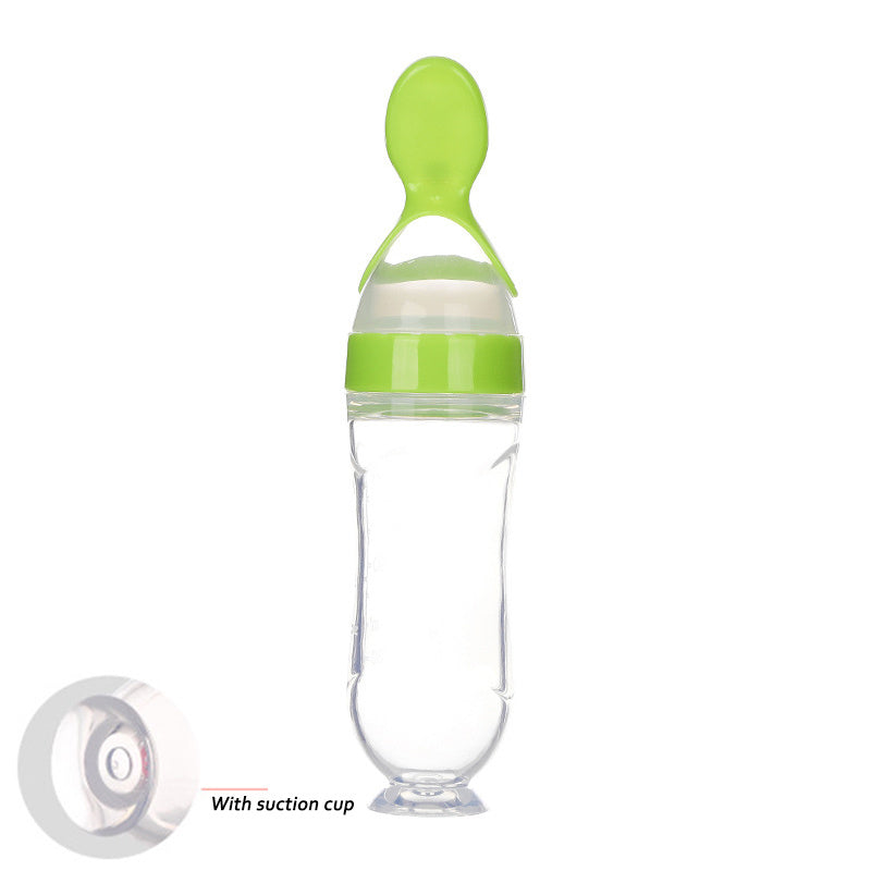 Silicone Squeeze Feeding Spoon Bottle