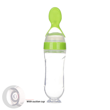 Silicone Squeeze Feeding Spoon Bottle