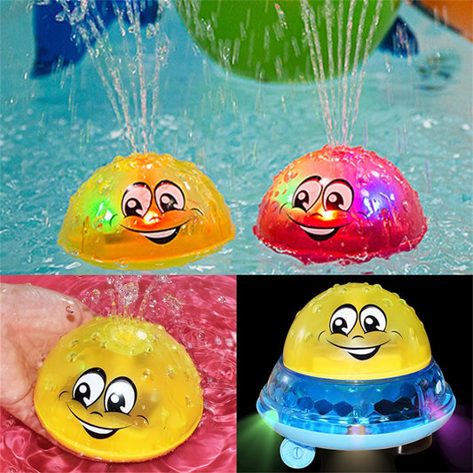 Water Spray Light Rotating Pool Toy